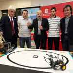 Firma del convenio con el Rector de la Universidad de La Rioja para el primer Camptecnológico en Logroño.